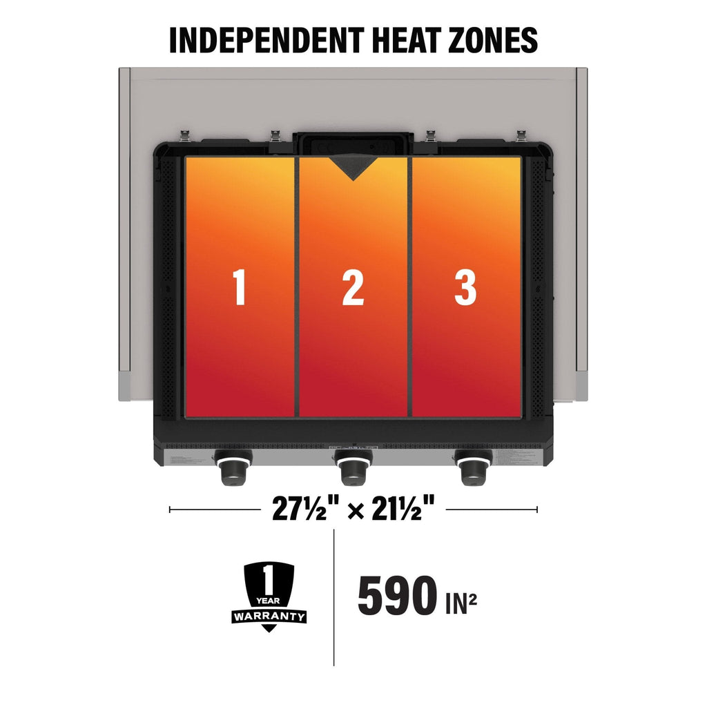 28” Drop-in Griddle with Hood & Insulating Jacket