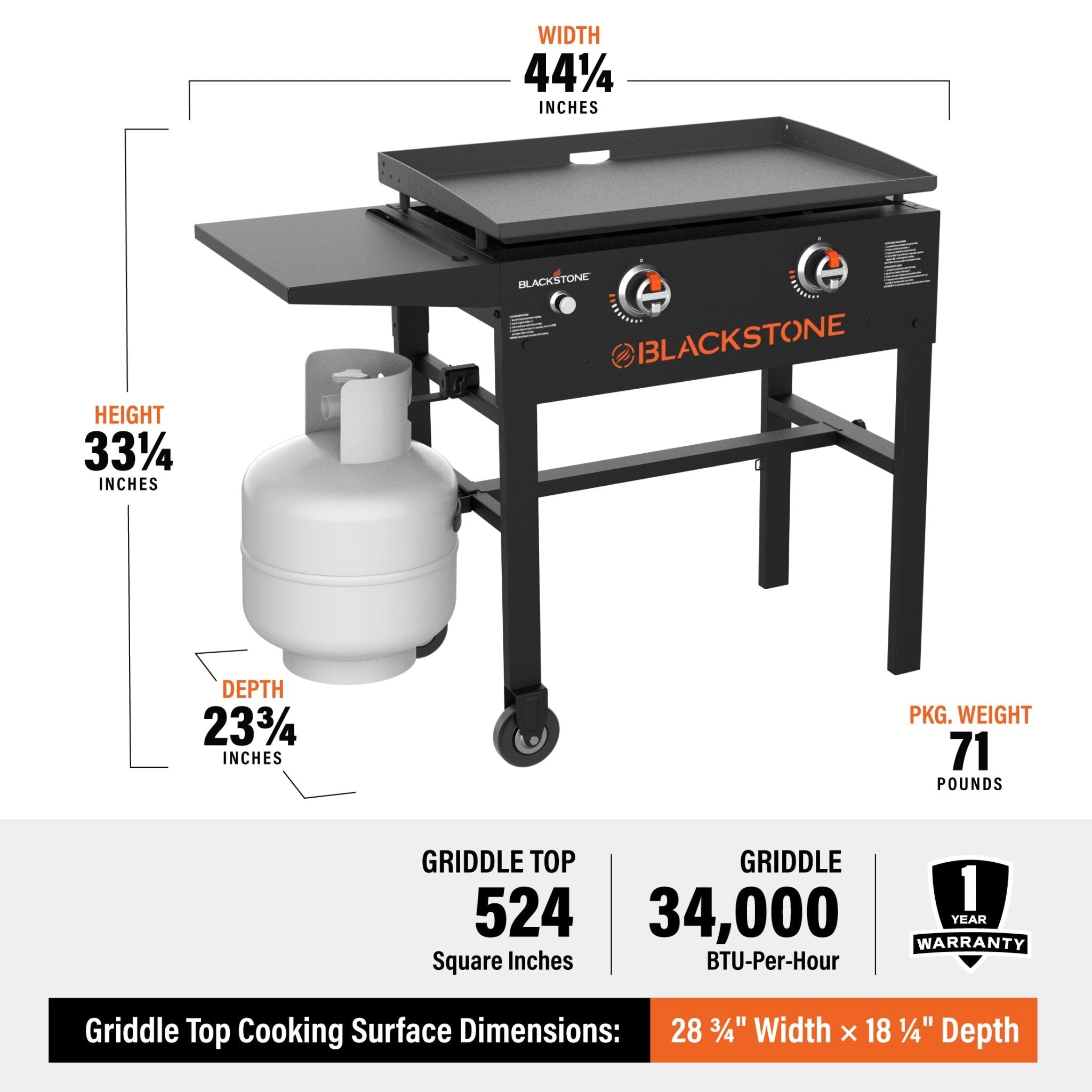 28" Griddle Cooking Station