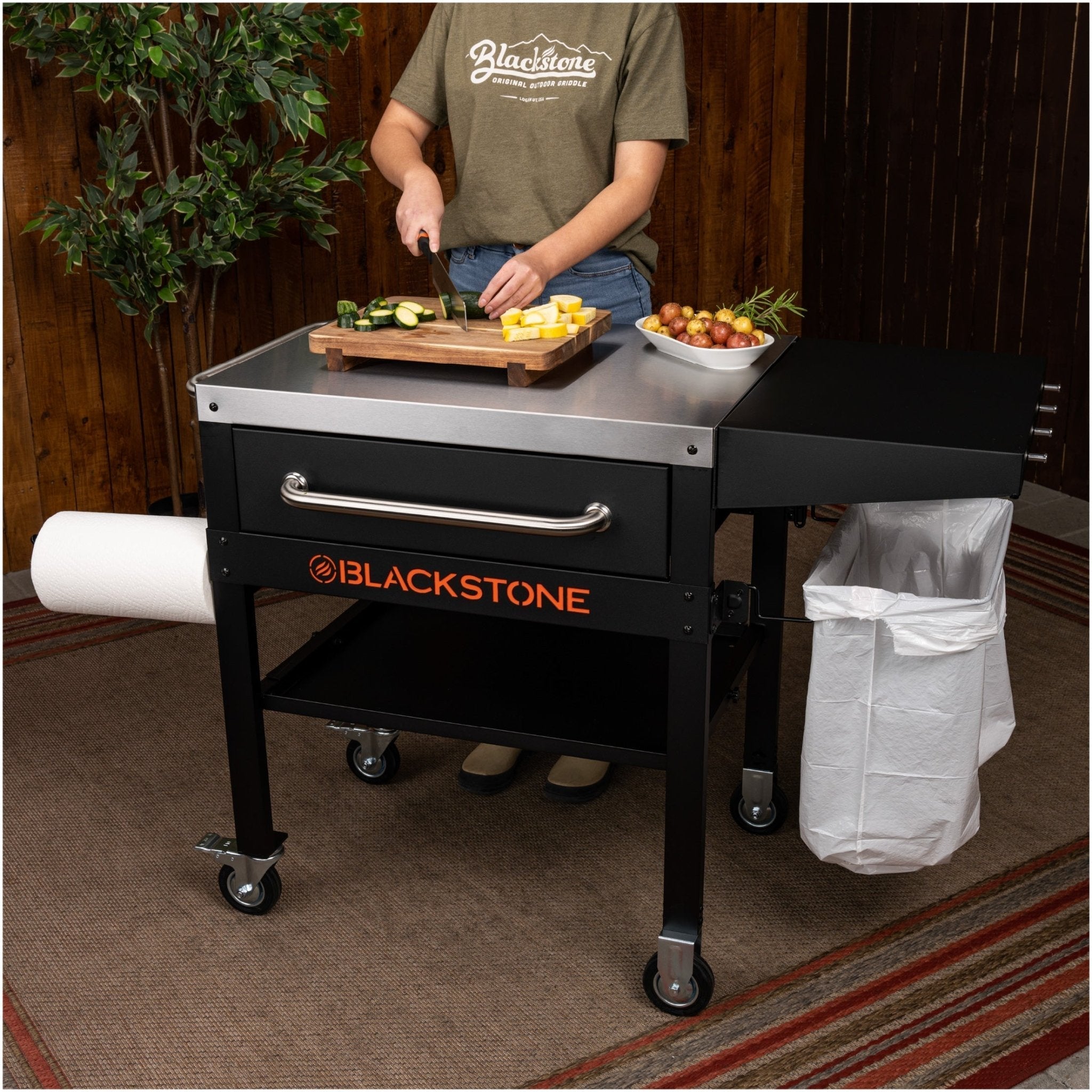 Serve & Store Prep Cart
