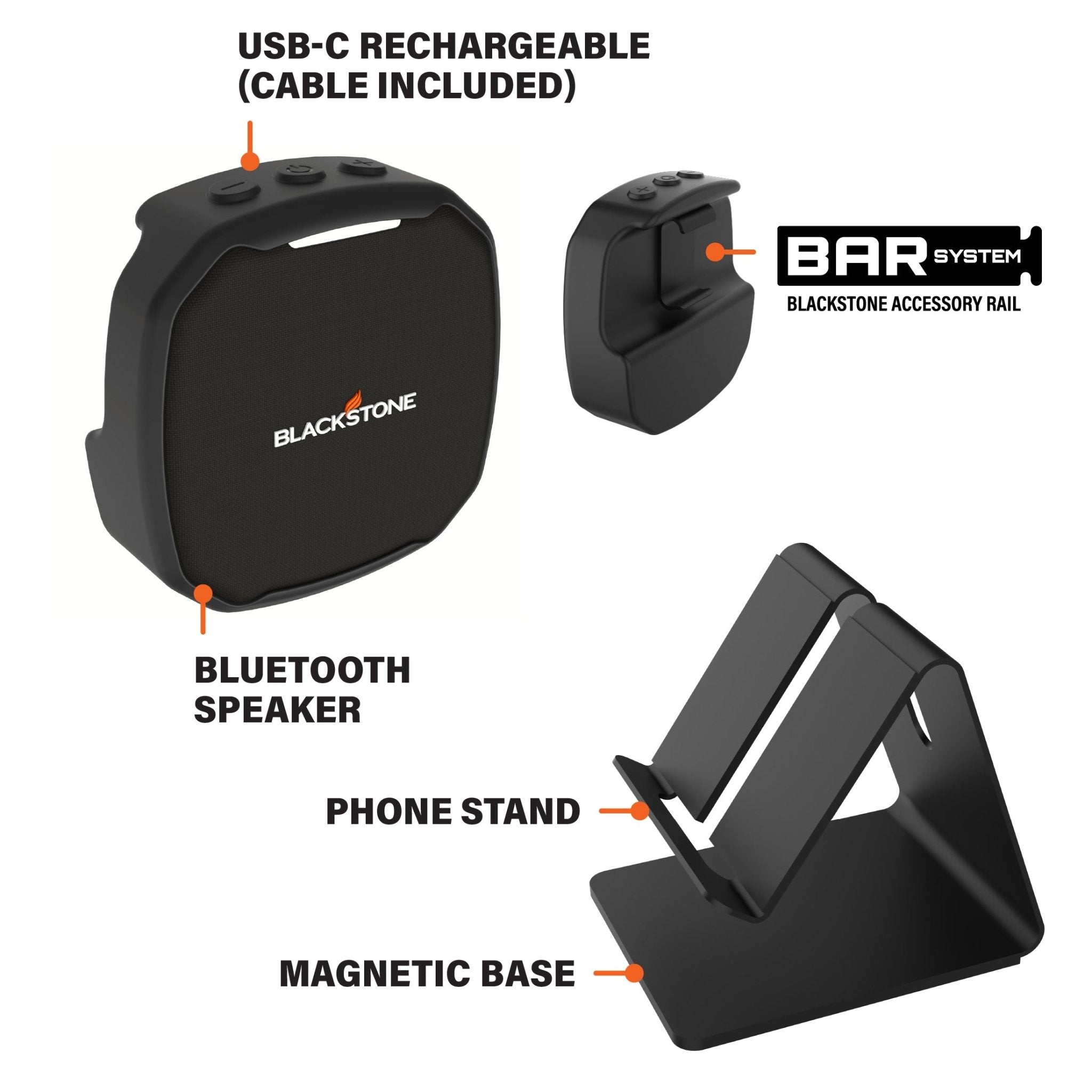 Wireless Speaker and Phone Holder